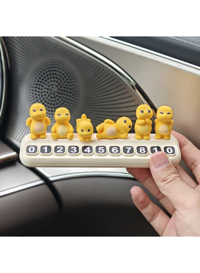 KENWIU Temporary car parking card number mobile license plate plus 5 sets of number plates - Image 4