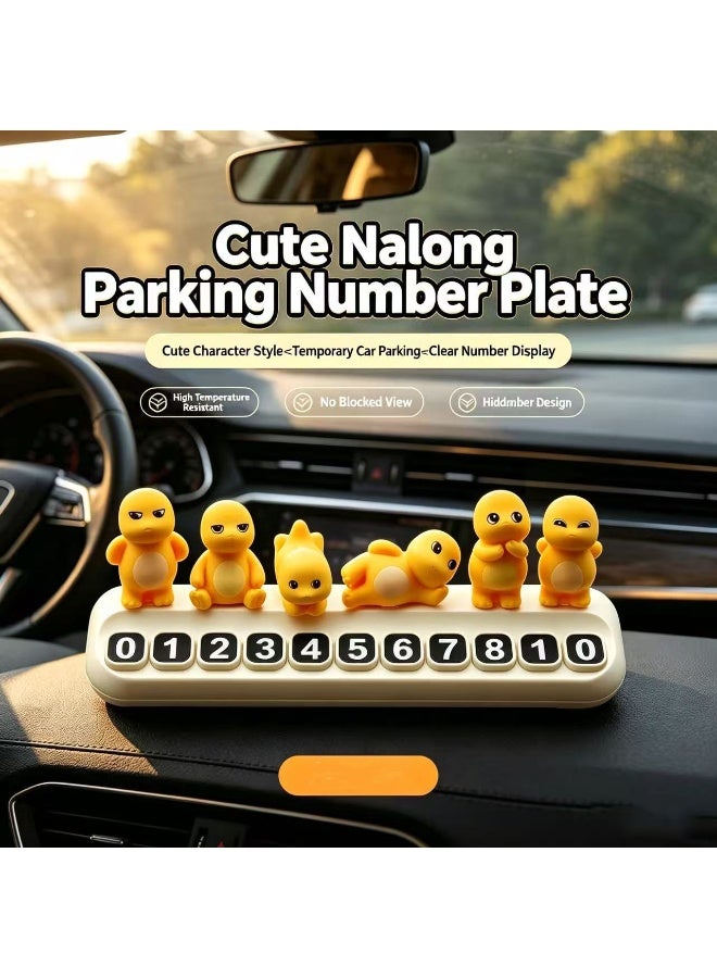 KENWIU Temporary car parking card number mobile license plate plus 5 sets of number plates - Image 1