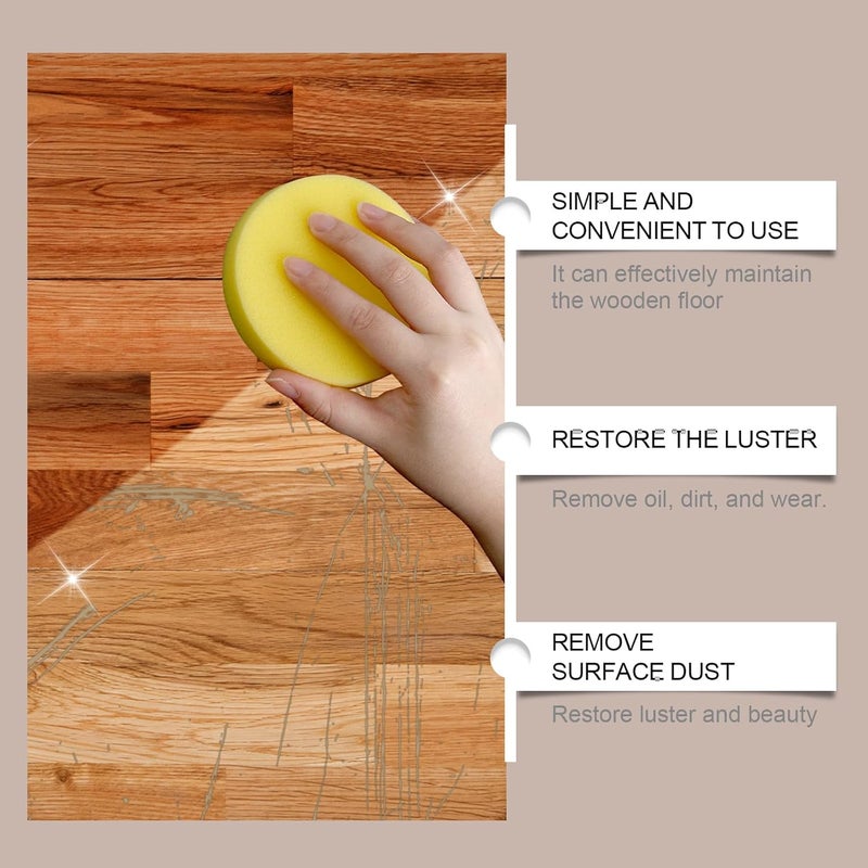 NALACAL زيت تلميع وصيانة الأثاث الخشبي، رذاذ تلميع الأثاث، رذاذ مضاد للتشقق للخشب، مثالي لتنظيف وترميم الأسطح الخشبية (120 مل + إسفنجة) - Image 4