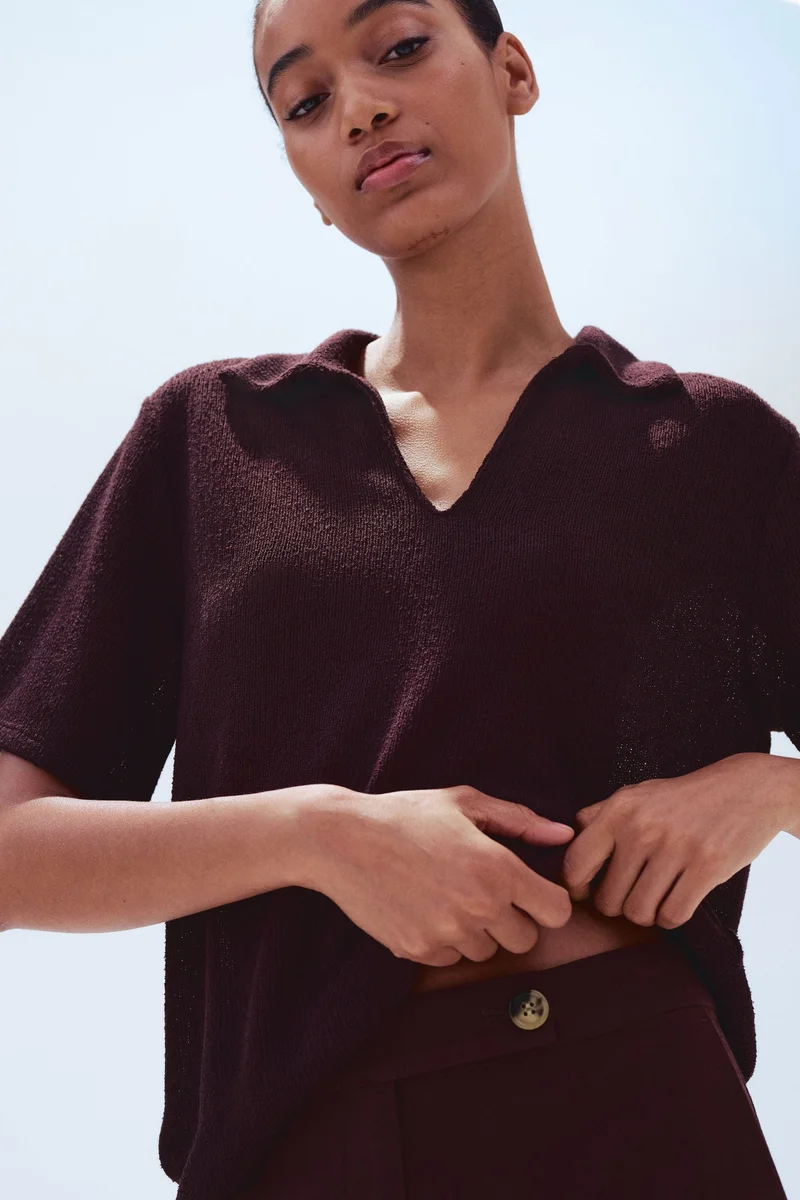 H&M Tailored linen-blend trousers