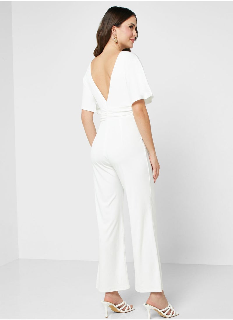 ELLA - Dolman Sleeve Jumpsuit With Wideleg - Image 1