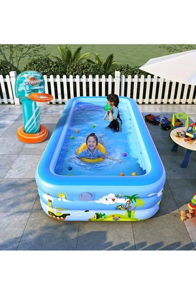 إن كي أكس حوض سباحة قابل للنفخ بثلاث طبقات 210 سم - Image 2