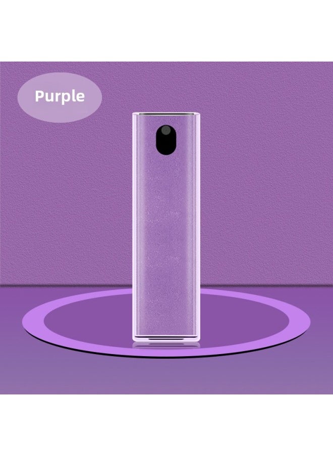 Generic - Mobile Phone Screen Cleaner Laptop Computer Cleaning Spray Wipe Dust Tool Source Digital Computer Cleaning Supplies-Color:[True Super Purple] Oval Cleaner + PC Shell - Image 1