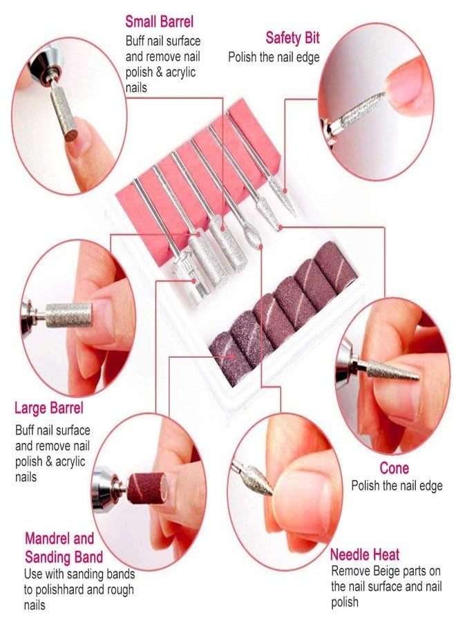 YADAV 20000RPM Electronic Nail Filer Kit Efile with Drill Bits Professional Acrylic Nail File for Manicure Pedicure Gel Dip Nails - Image 5