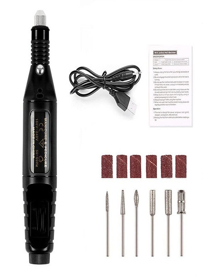 YADAV 20000RPM Electronic Nail Filer Kit Efile with Drill Bits Professional Acrylic Nail File for Manicure Pedicure Gel Dip Nails - Image 1