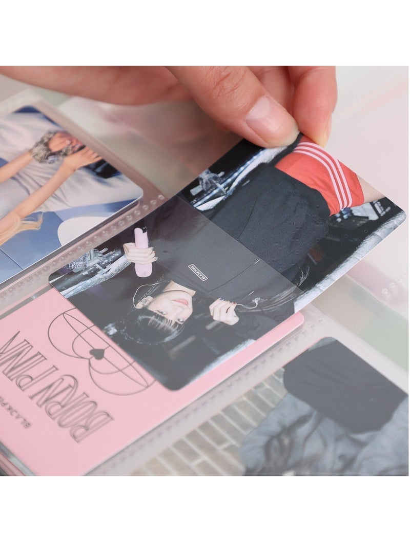 EHOME Photo Card Binder 3-Inch Photo Card Holder Slip Cover with 20-Piece Inner Idol Photo Album Business Card Collection, Holds 120 Cards  - Image 3