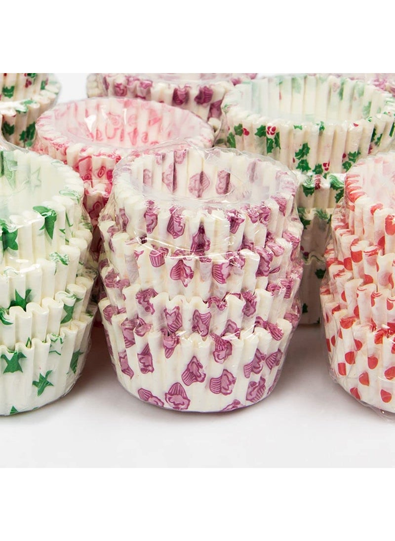 APSAMBR 1000 pcs Cute Colorful Wrapper Party Mini Cup Muffin Chocolate Case Baking Paper Cupcake Cake  - Image 1