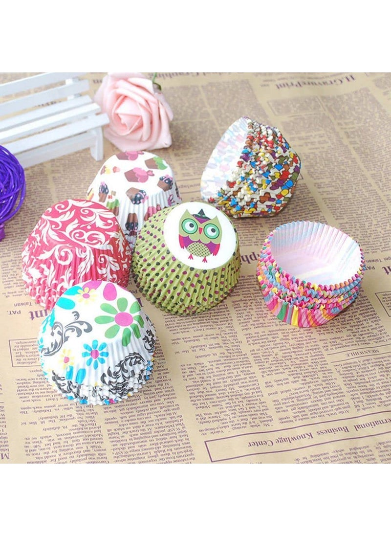 APSAMBR 1000 pcs Cute Colorful Wrapper Party Mini Cup Muffin Chocolate Case Baking Paper Cupcake Cake  - Image 2