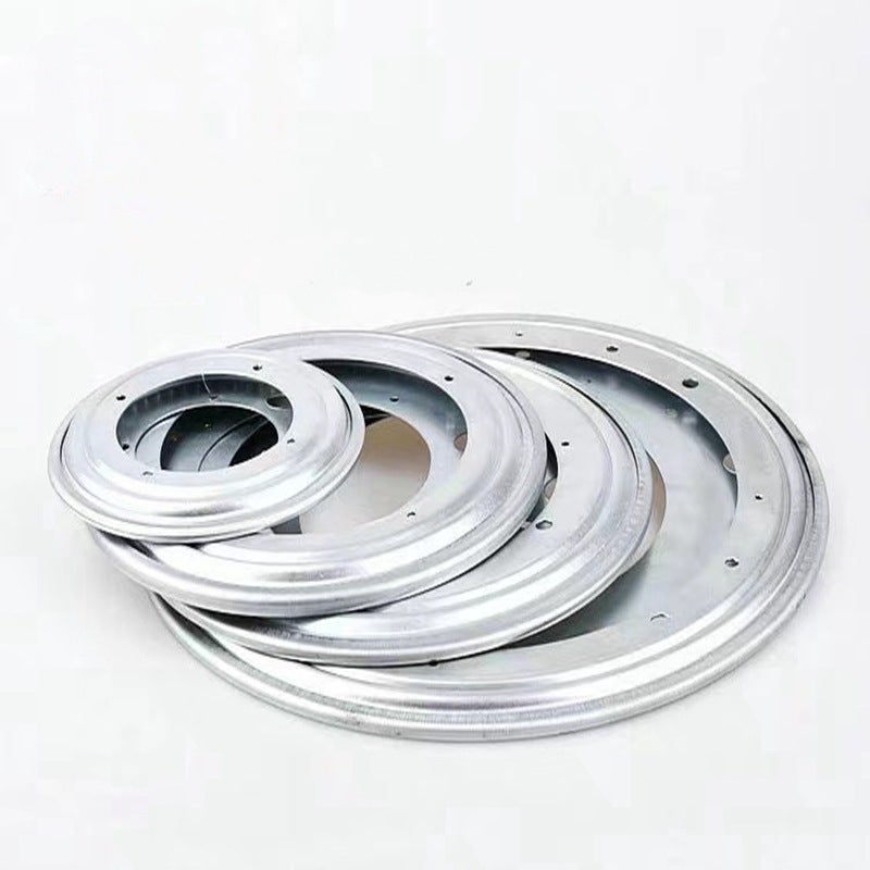 360 Degree Free Rotating Display Stand Iron Turntable 9 Inch Galvanized Hollow Round Turntable Desk Base Full Bead Turntable - Image 3