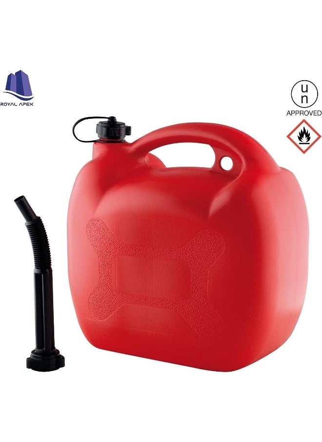 Royal Apex Jerry Can Pvc Fuel Can Container For Oil Petrol Diesel Storage Moving Red Cans Un Regulations Approved Heavy Duty Backup Petrol Tanks Mount For Motorcycle Suv Atv Most Cars 20 Ltr  - Image 4