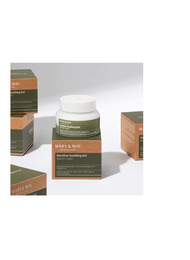 MARY & MAY Mary & May, Sensitive Soothing Gel Cream, 2.46 oz (70 g)  - Image 2