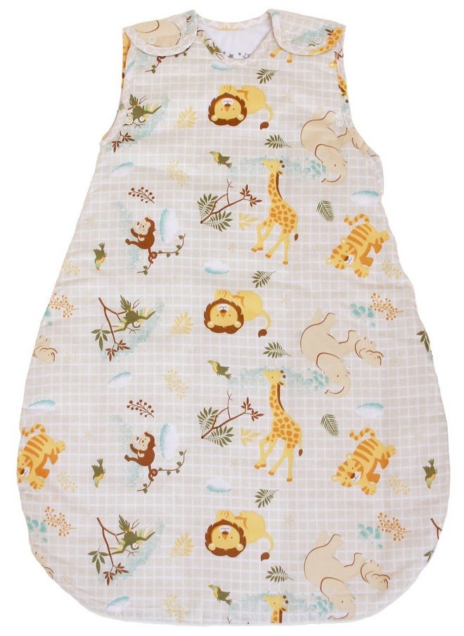 BABYINABAG Baby Sleeping Bag Or Sack, 1 Tog Summer Model Model With Animal Pattern (Large (22 Mos - 3T))  - Image 1