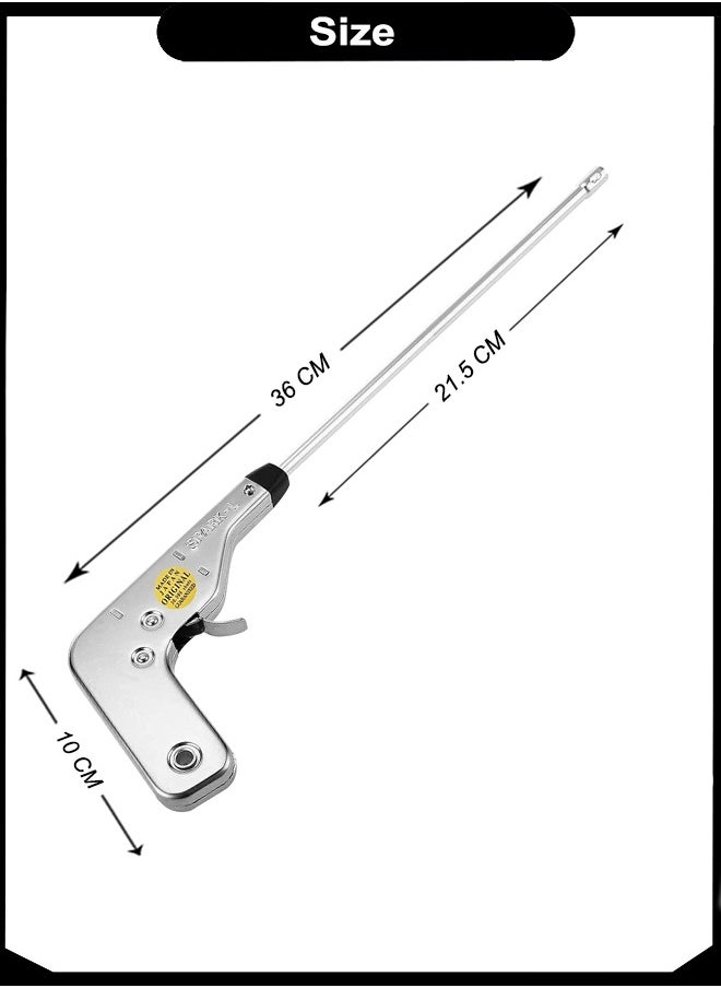 A TO Z SPARK-L Japanese Gas Lighter – 30,000 Shots, Long Reach 36cm, Stainless Steel, No Battery or Flint – Ideal for Stove, BBQ Grill, Gas Heaters, and Campfires  - Image 4