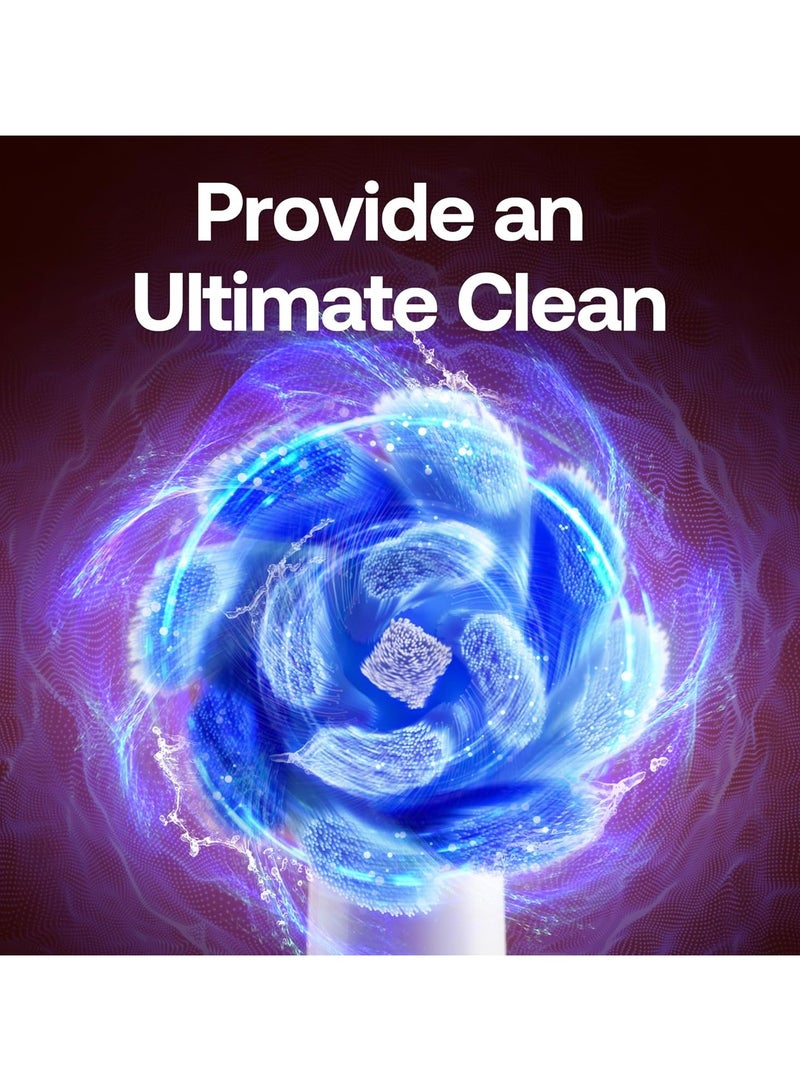 بيتفي فرشاة أسنان كهربائية دوارة R2 للبالغين مع 8 رؤوس فرشاة، حقيبة سفر، 5 أوضاع فرشاة أسنان كهربائية قابلة لإعادة الشحن مع مستشعر ضغط، شحن سريع لمدة 3 ساعات لمدة 30 يومًا، أسود - Image 2