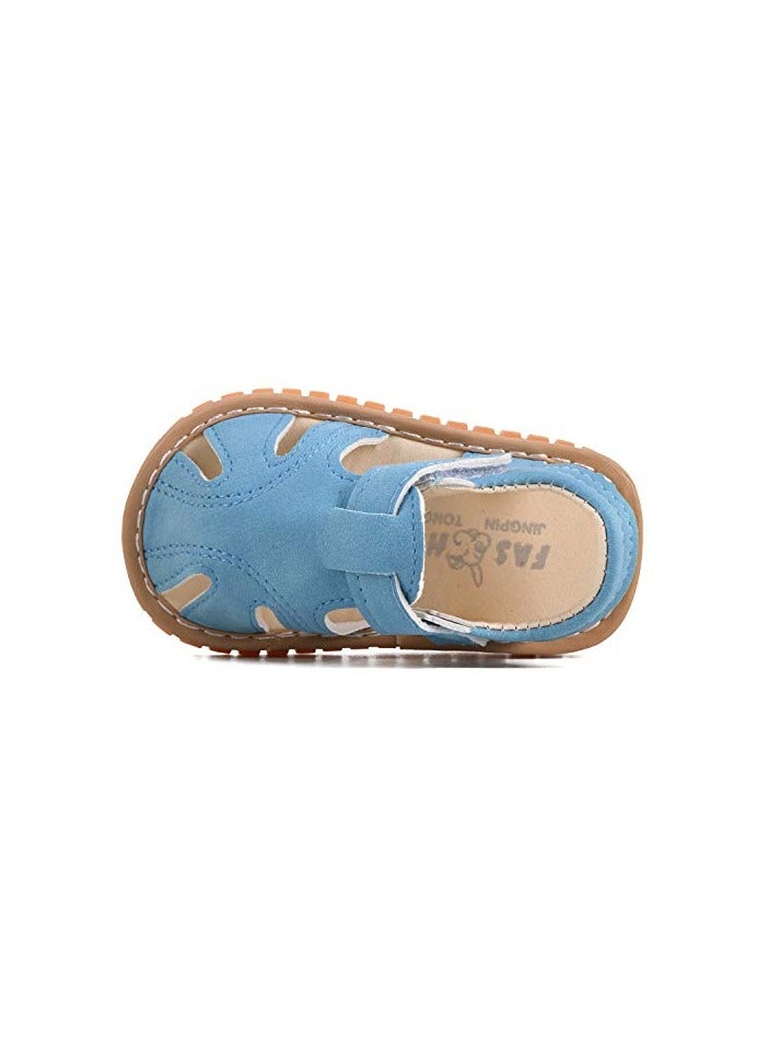 Boys Girls Summer Squeaky Sandals Closed-Toe Anti-Slip Premium Rubber Sole Toddler First Walkers Shoes - Image 3