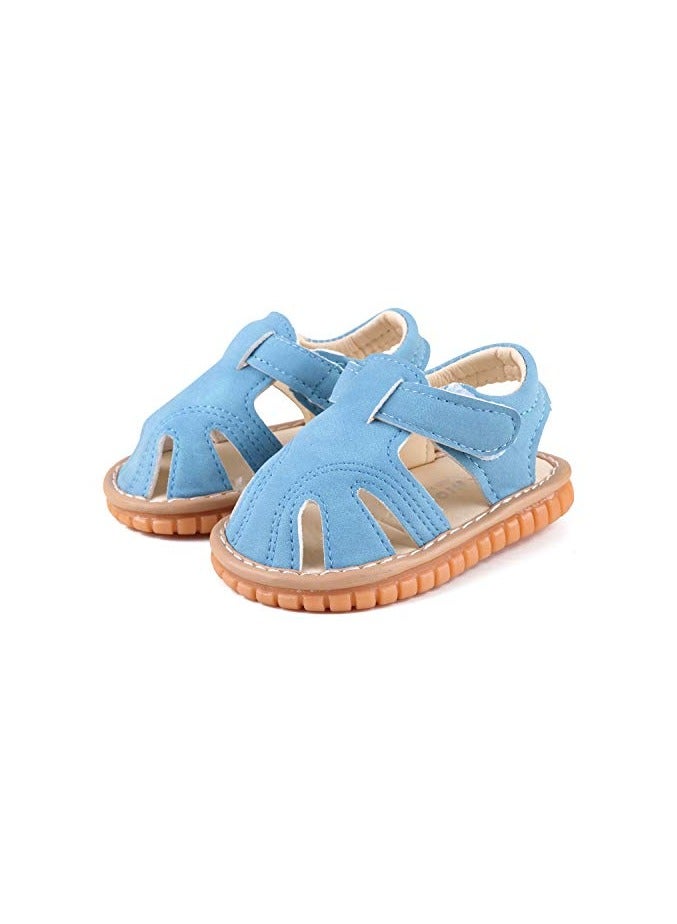 Boys Girls Summer Squeaky Sandals Closed-Toe Anti-Slip Premium Rubber Sole Toddler First Walkers Shoes - Image 5