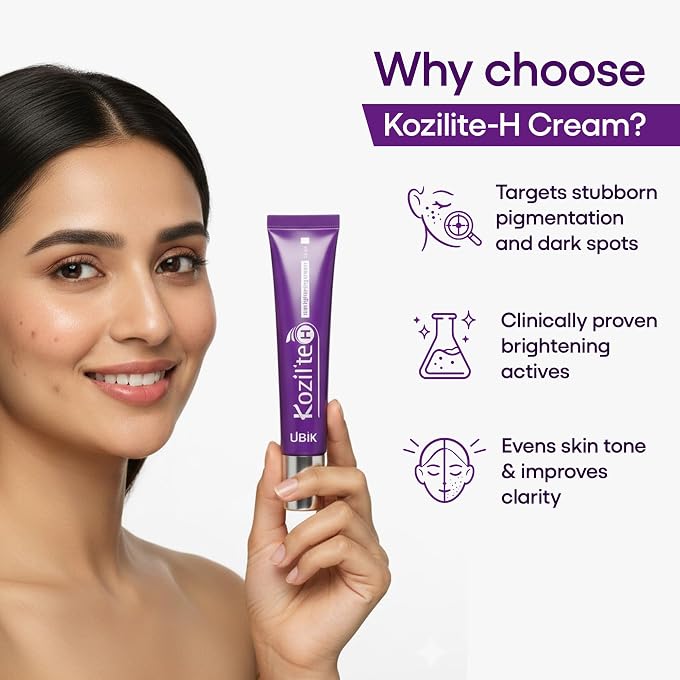 ETHIGLO Kozilite-H_Skin Lightening Cream - Pack of 2 (20 gm each) - Image 2