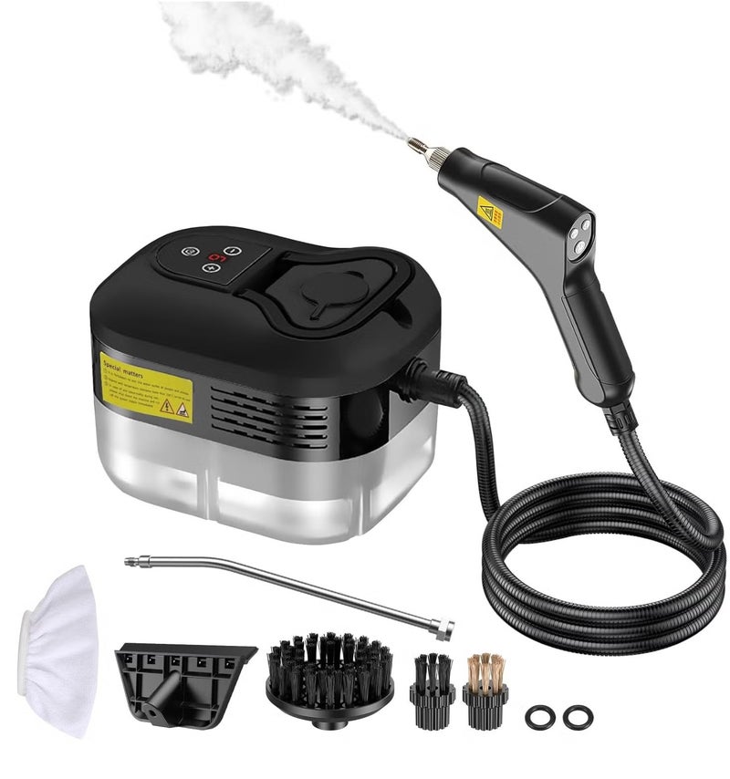 ET-LIFE Steam Cleaner, 4.5Bar Pressurized Steamer for Cleaning, Multi-Purpose Steamer for Home, Handheld Steam Cleaner, with 6pcs Accessories, Car Steamer, Portable Steam Cleaner for Kitchen, Bathroom, Tile - Image 1