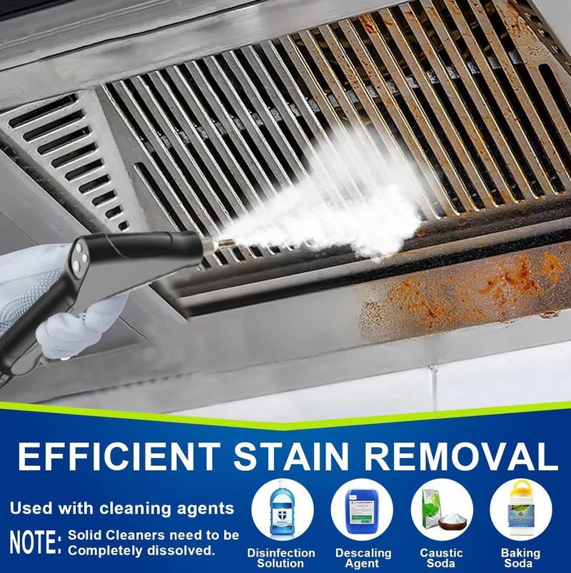 ET-LIFE Steam Cleaner, 4.5Bar Pressurized Steamer for Cleaning, Multi-Purpose Steamer for Home, Handheld Steam Cleaner, with 6pcs Accessories, Car Steamer, Portable Steam Cleaner for Kitchen, Bathroom, Tile - Image 5