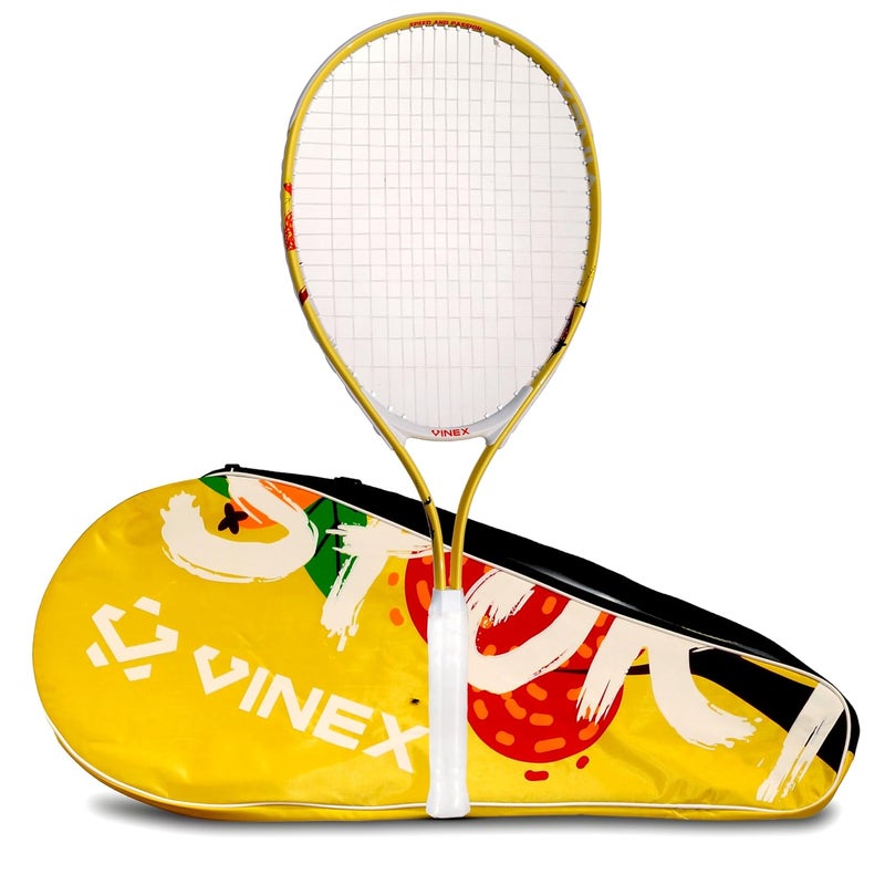 VINEX Tennis Racquet - VTEC T200 | 25-Inch Aluminum Tennis Racket with Carrying Bag | Lightweight 260g | Grip Size 6 - Image 1