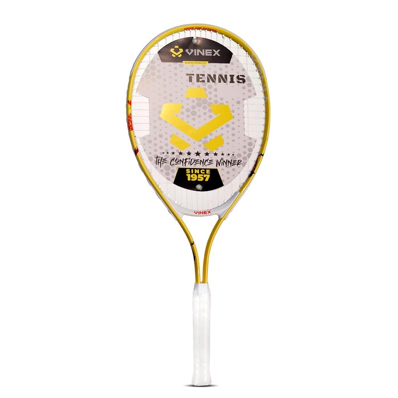 VINEX Tennis Racquet - VTEC T200 | 25-Inch Aluminum Tennis Racket with Carrying Bag | Lightweight 260g | Grip Size 6 - Image 5