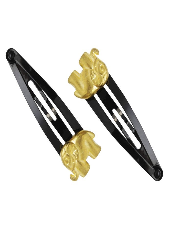 Accessher Black Tic Tac Pins With Elephant Beads For Women and Girls - Image 4