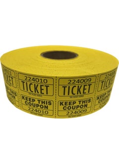 The Ticket Gurus The Ticket Gurularge Number Raffle 50 50 Tickets2000 Roll (Yellow)  - Image 2