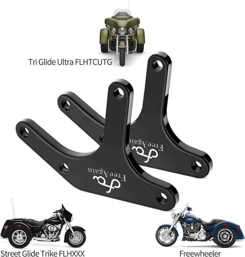 FreeAgain 1.5'' Rear Suspension Lift Leveling Bracket Kits for Harley Trikes - Image 3