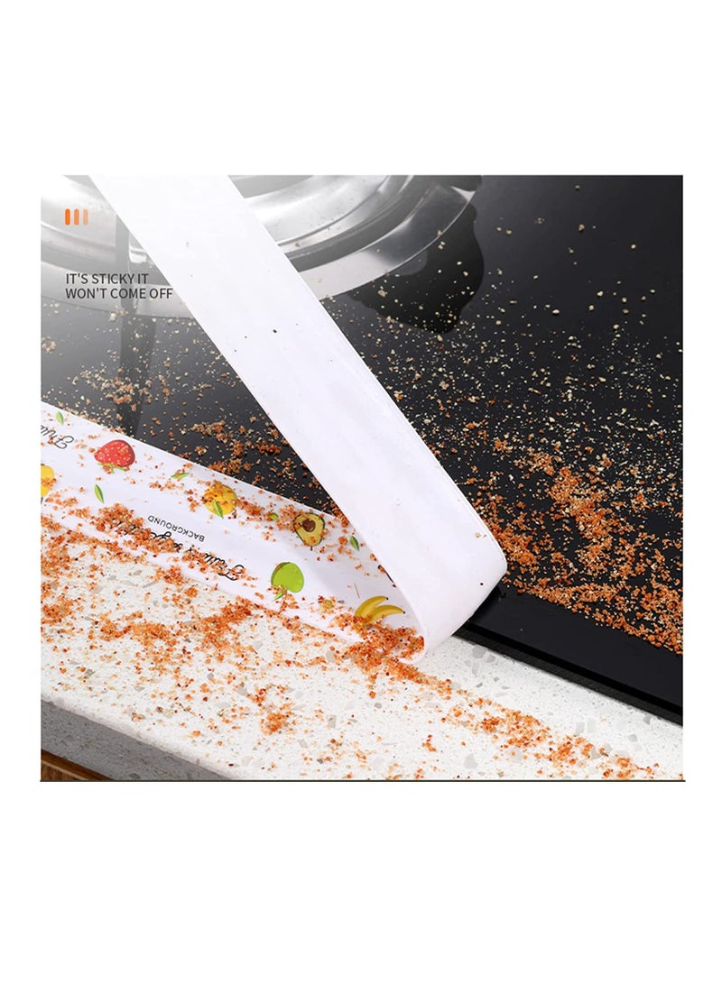 Caulk Tape, Sealant Tape, Self Adhesive Caulk Strip Super Stick Sealing Tape Waterproof Sink Tape, Anti-Mildew Transparent Tape for Kitchen Bathtub Toilet and Wall Corner (3.2M) - Image 3