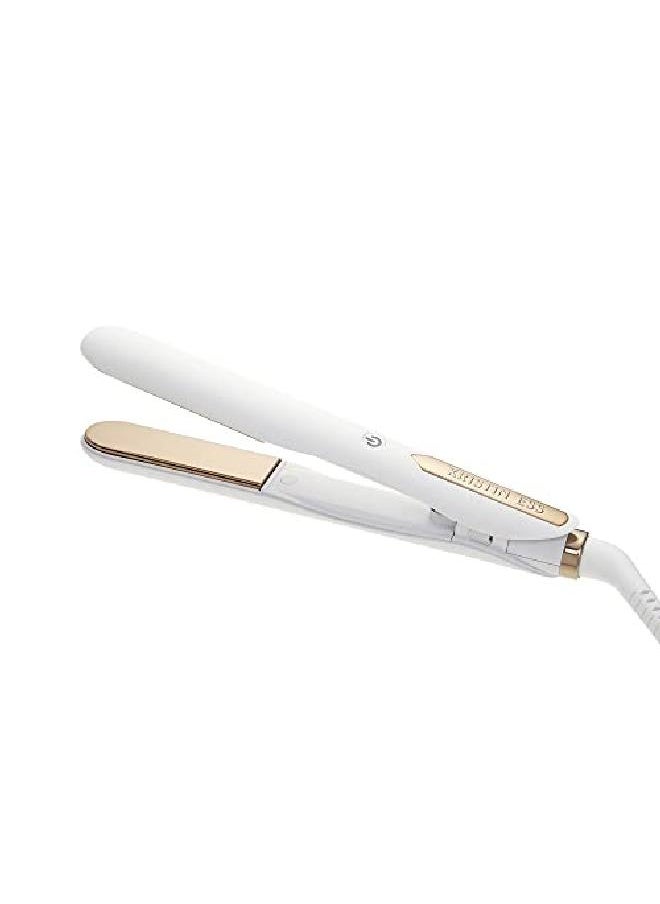 Kristin Ess - Hair Defining + Detailing Titanium Mini Flat Iron Hair Straightener For Short Hair Travel Sized With Travel Bag Accessory Fast Heat Dual Voltage Auto Shutoff - Image 1