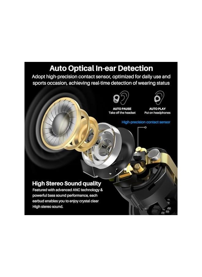 TOZO - Nc7 All Function Hybrid Noise Cancelling Wireless Earbuds Bluetooth 5.3 Headphones With Ultra Long 72H Playtime In Ear Detection App Customization Immersive Sound Deep Bass Headset - Image 1