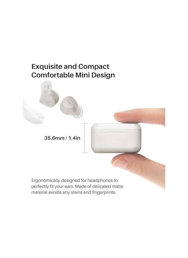 TOZO - Nc7 All Function Hybrid Noise Cancelling Wireless Earbuds Bluetooth 5.3 Headphones With Ultra Long 72H Playtime In Ear Detection App Customization Immersive Sound Deep Bass Headset - Image 1