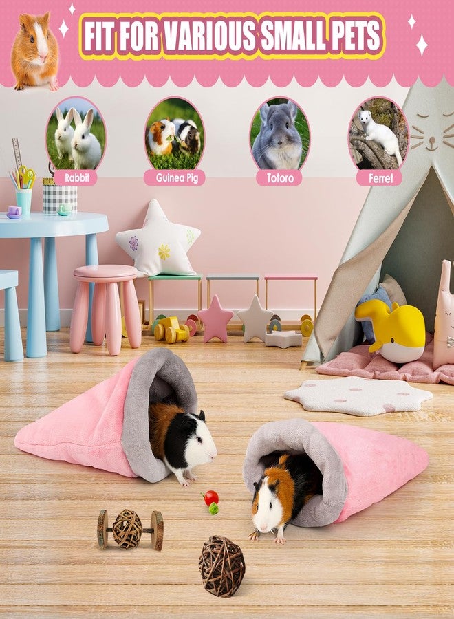 ONEJU Guinea Pig Sleeping Bag, Adjustable Opening Entrance, Cuddly Bag and Play Bag for Guinea Pigs, Rabbits and Other Small Pets, Pink - Image 4