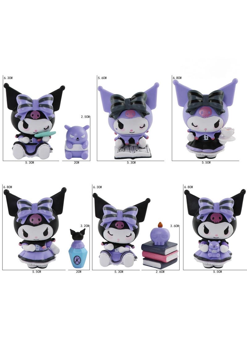 Y&D Kawaii Sanrio Figure My Melody kuromi Figure Birthday Party Supplies, Cinnamon Cupcake Toppers, Cute Mini Figure Toys Birthday Party Favor For Kids Fans Collection Bouquet Desk Decor  - Image 1