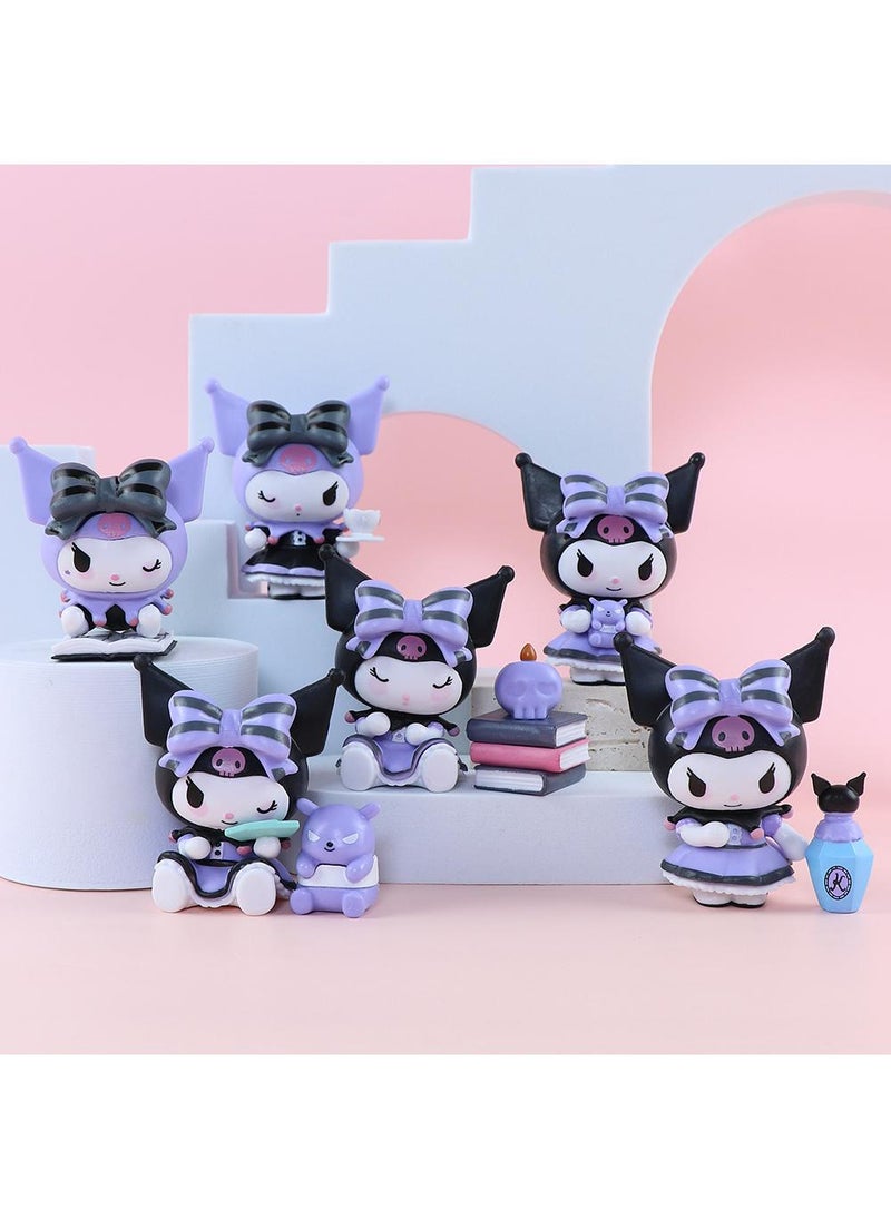Y&D Kawaii Sanrio Figure My Melody kuromi Figure Birthday Party Supplies, Cinnamon Cupcake Toppers, Cute Mini Figure Toys Birthday Party Favor For Kids Fans Collection Bouquet Desk Decor  - Image 2