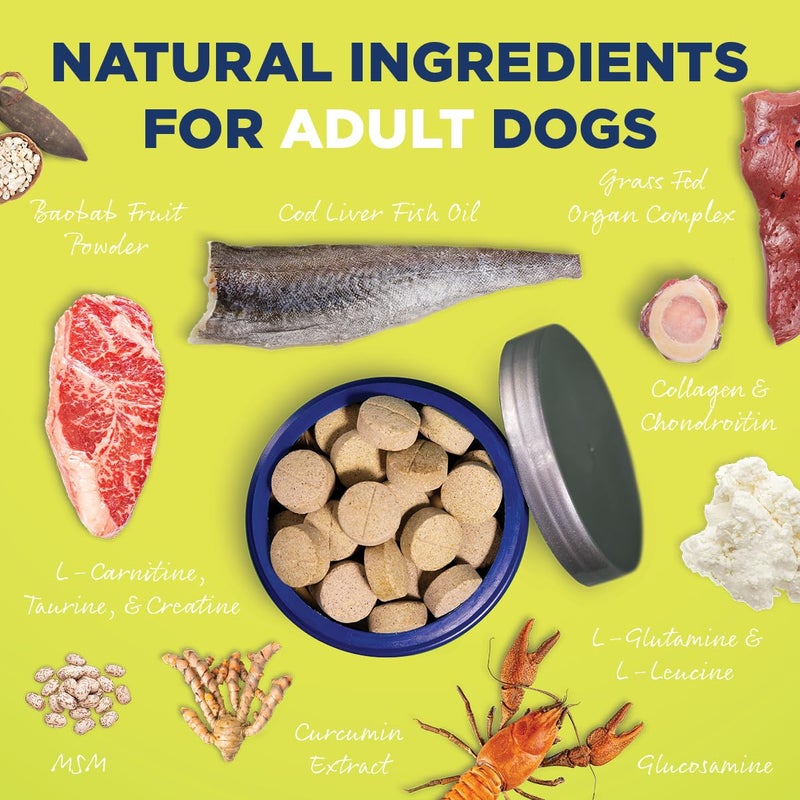 Vetericyn All-in 1 Multifunctional Dog Supplement | Digestive Enzymes + Glucosamine and Chondroitin for Bone and Joint Support + Vitamins, Antioxidants, Prebiotics, Probiotics, and Omegas. 90 Count - Image 4