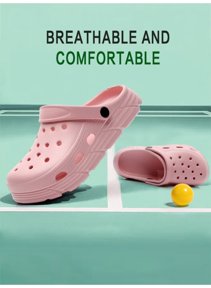 GUOLUOFEI Comfy Garden Clogs for Women and Men, Slip On Mules Sandals Lightweight Slippers Outside Home Casual Wear Non-Slip Air Cushion Thick Bottom Slides Shoes - Image 2