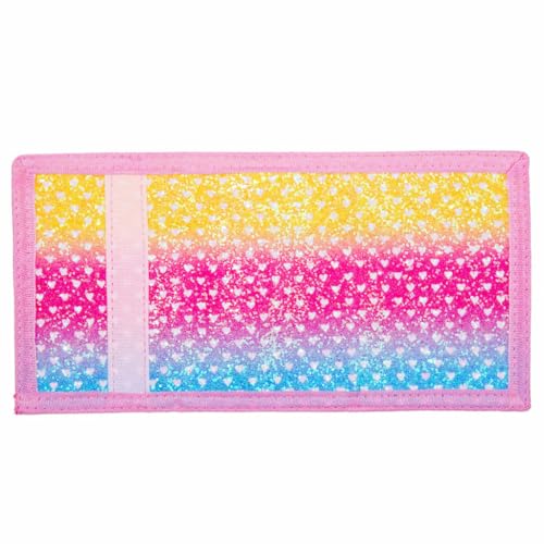 Lamiza Kids Wallet for Boys Girls Teens Trifold, Canvas Toddler Wallet for Boys, Cute Zipper Wallets Youth with Coin Pocket and Card Holders, Novelty Wallets for Childrens Birthday Gifts (Bling Style) - Image 4