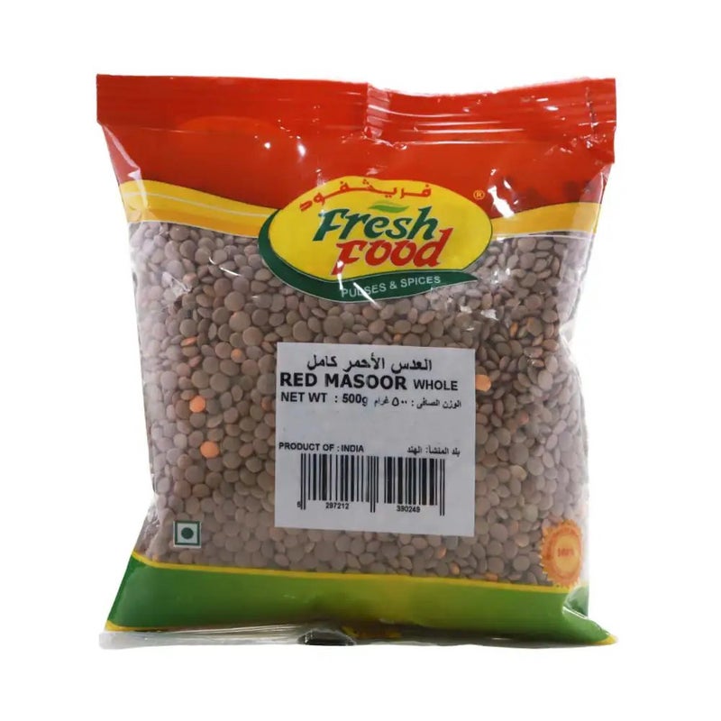 Fresh Food Red Masoor Whole- 500gms