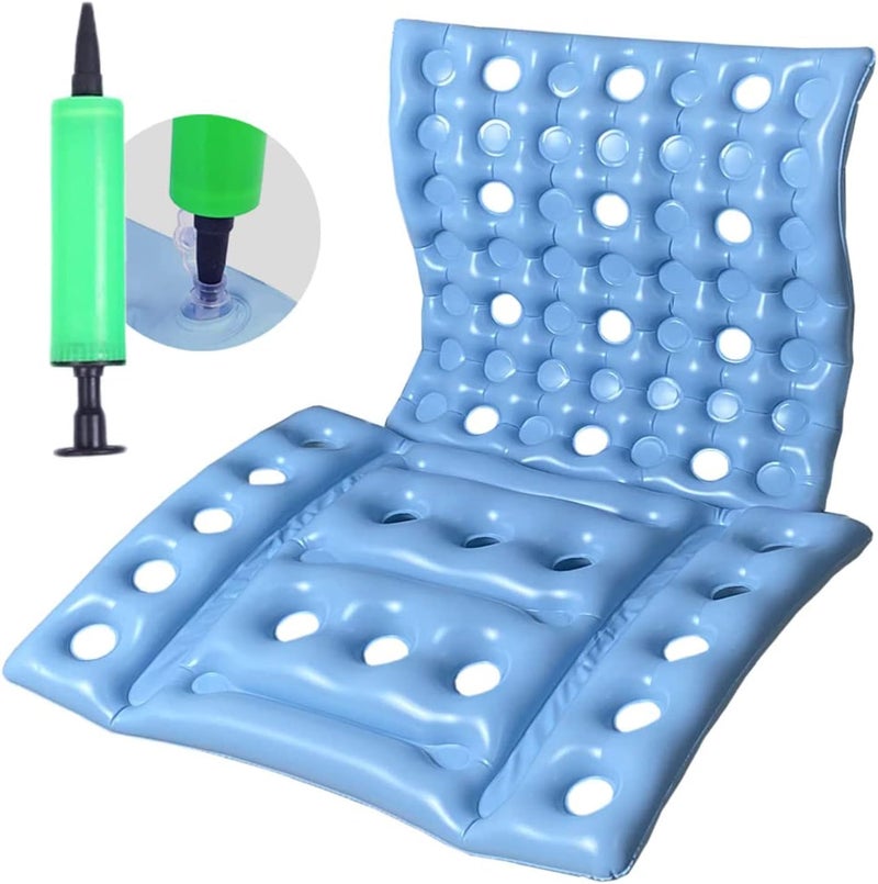 Excefore Wheelchair Cushions, Anti-Decubitus Wheelchair Inflatable Seat Cushions for Butt, Breathable Backrest Air Cushion Bed Sore Cushion for Pressure Sores, Portable Travel Seat Cushion for Long Sitting - Image 1