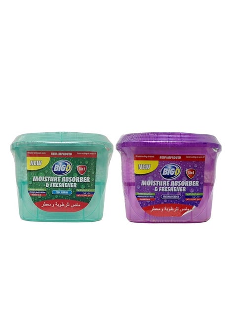 Big D Moisture Absorber and Freshener - Pack of 2