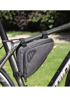 Y&D Bike Frame Bag, 1Pcs Bicycle Triangle bag Front Tube Water Resistant Waterproo Strap-On Saddle Pouch Storage Bag for mini bike pumps repair tools Road Mountain  - Image 4