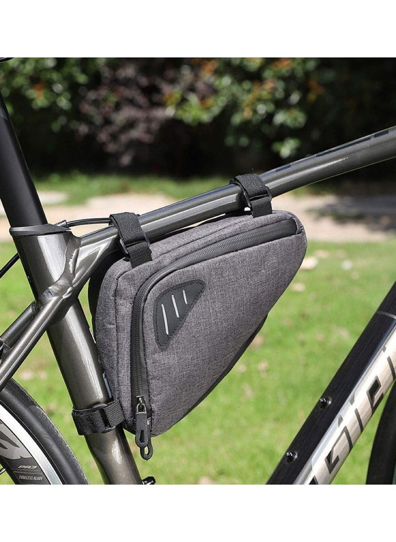 Y&D - Bike Frame Bag, 1Pcs Bicycle Triangle bag Front Tube Water Resistant Waterproo Strap-On Saddle Pouch Storage Bag for mini bike pumps repair tools Road Mountain - Image 1