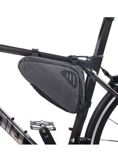 Y&D Bike Frame Bag, 1Pcs Bicycle Triangle bag Front Tube Water Resistant Waterproo Strap-On Saddle Pouch Storage Bag for mini bike pumps repair tools Road Mountain  - Image 1