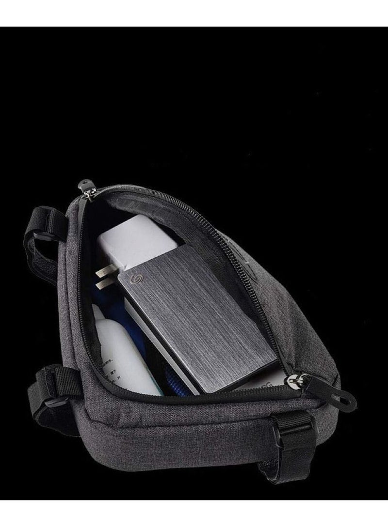 Y&D - Bike Frame Bag, 1Pcs Bicycle Triangle bag Front Tube Water Resistant Waterproo Strap-On Saddle Pouch Storage Bag for mini bike pumps repair tools Road Mountain - Image 1