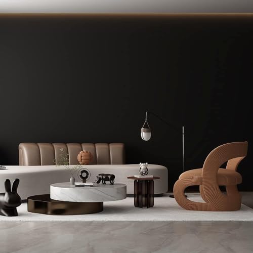 SUNBIRD Black Wallpaper Peel and Stick Black Contact Paper Matte Solid Black Textured Self Adhesive Removable Thick Vinyl Film Roll for Cabinets Bedroom Wall Decoration (30 x 152 cm) - Image 3
