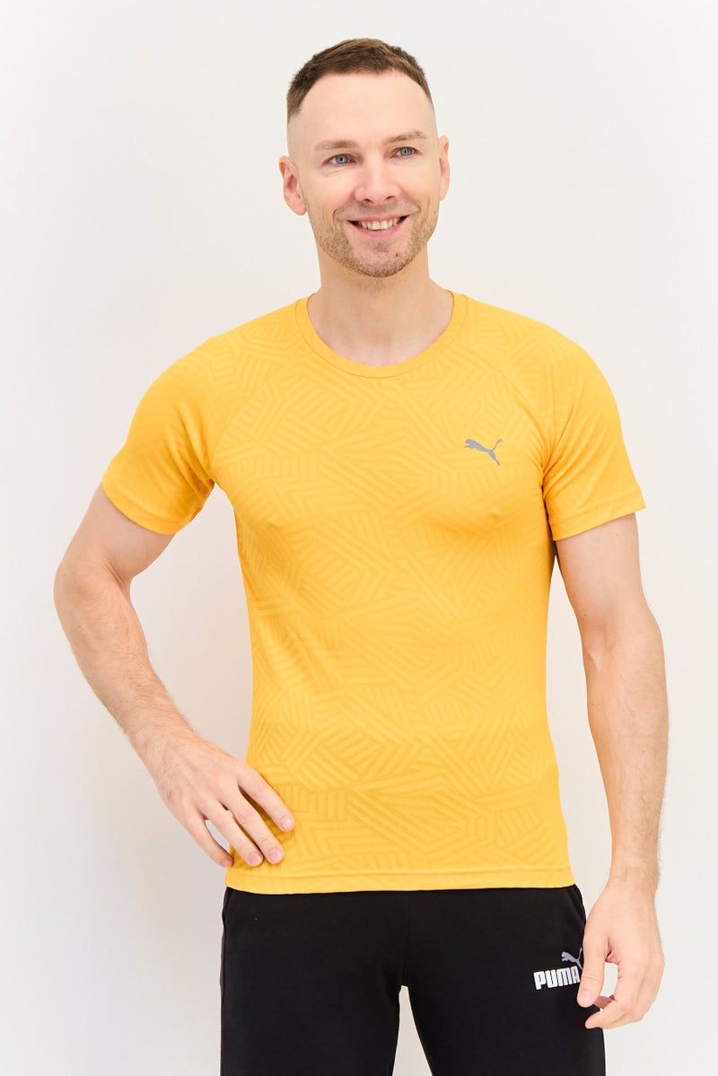 PUMA تي شيرت تدريب قصير الأكمام للرجال من بومة x وان، برتقالي - Image 1