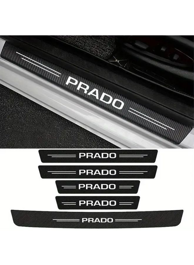 4 Pieces Prado 120 150 J90 Threshold Protector Anti Scratch PVC Bumper Sticker Door Step Strip - Image 1