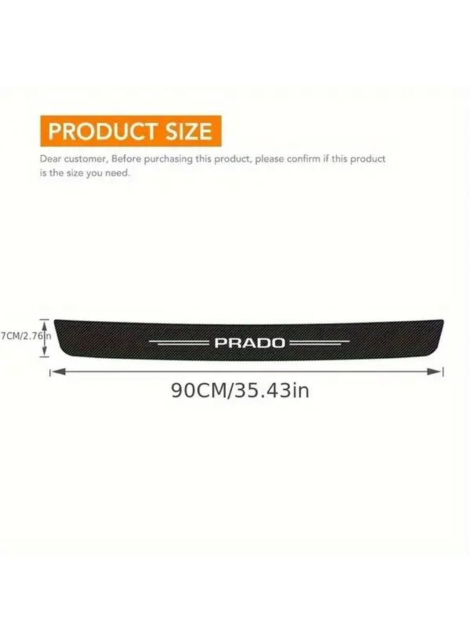 4 Pieces Prado 120 150 J90 Threshold Protector Anti Scratch PVC Bumper Sticker Door Step Strip - Image 5