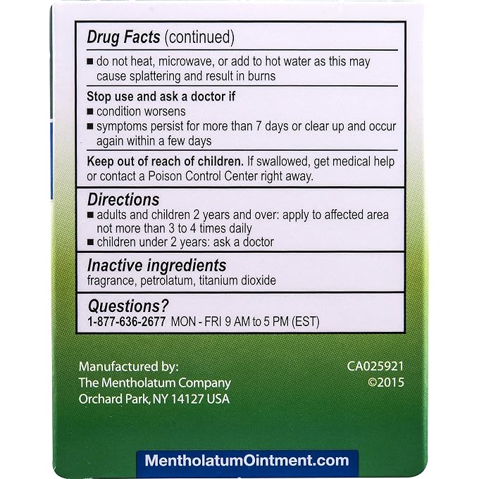 mentholatum Ointment, 3oz (85g, Pack of 4) - Image 3
